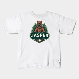 Jasper National Park Canadian Bear Kids T-Shirt